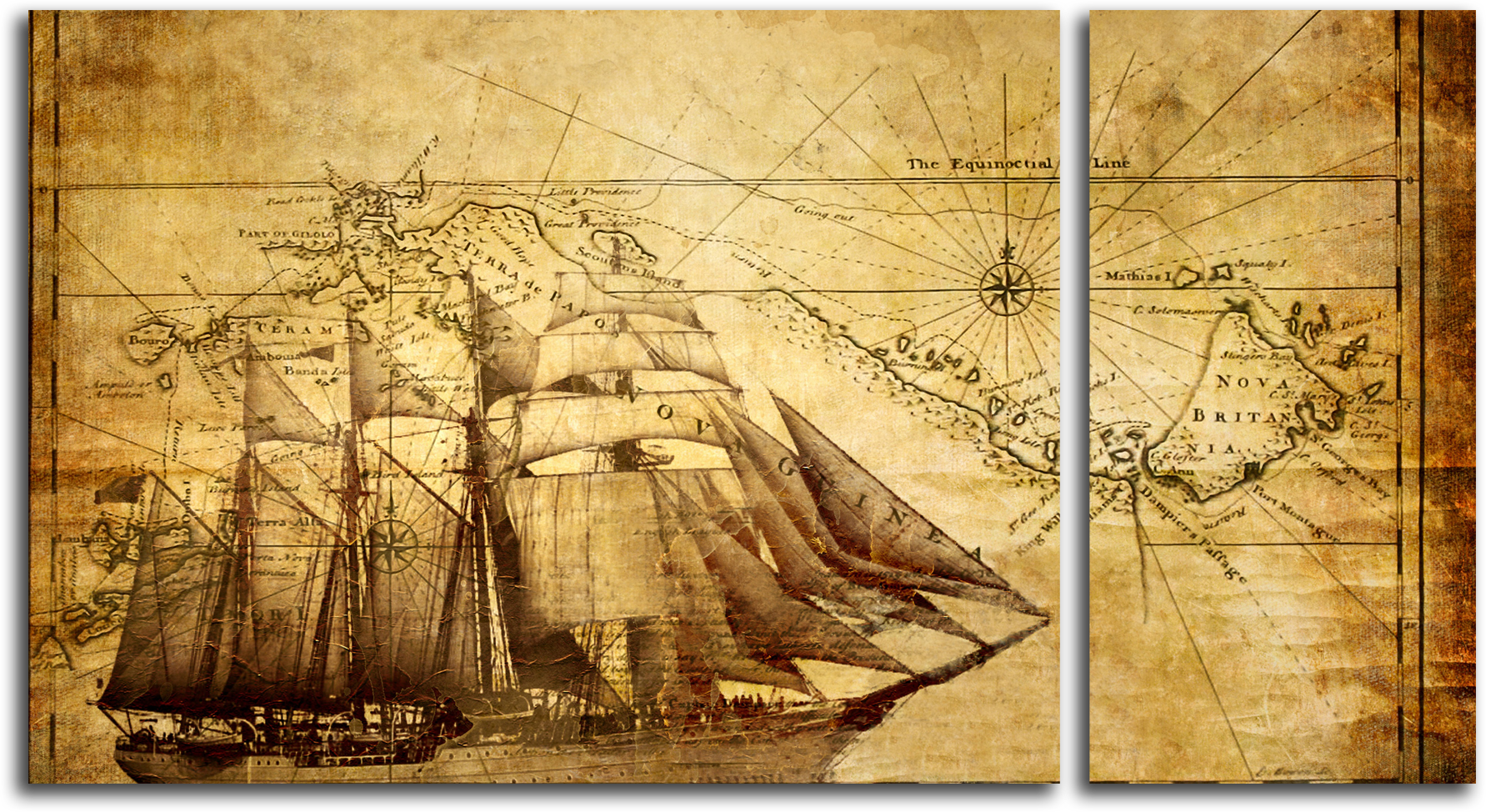 Фотообои Старая пиратская карта