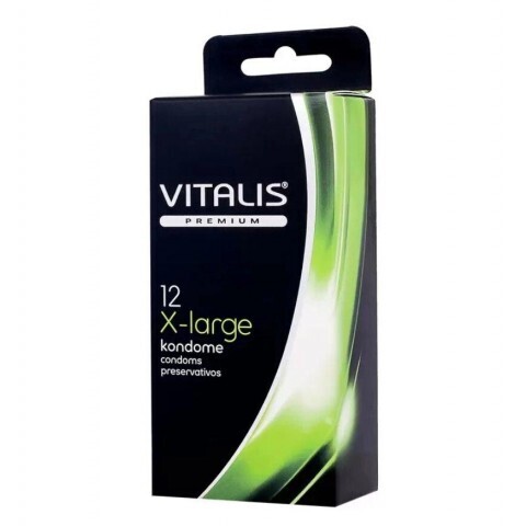 Презервативы Vitalis Premium Large увеличенного размера, 12 шт.