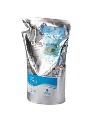 Контейнер с чернилами Sakura C13T741200 (T7412 C) для Epson SureColor SC-F6000/F7000/F6200/F7200/F7000/F9200, голубой, 1000 мл.