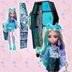 Кукла Лагуна Блю Monster High со шкафчиком для нарядов, 19 сюрпризов