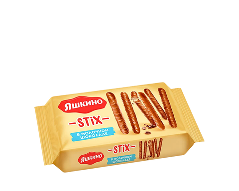 Печенье Стикс в молочном шоколаде 130г Яшкино, шт