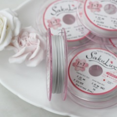 Ювелирный тросик Sakulux 0.5 мм СЕРЕБРО, 5 метров, ТР060