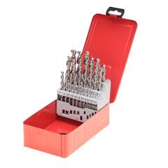 Набор сверл по металлу 1-13мм 25шт DIN338 (UTL3000) HSSE-Co5 Ruko 229215 (В)