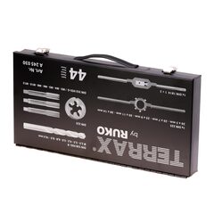 Набор метчиков и плашек M3 -M12 HSS-G 44пр Terrax by Ruko A245030 (!)