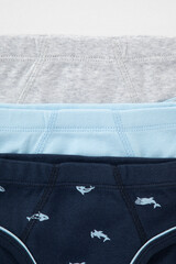 трусы/ уп  для мальчика  К 1928-3уп/серо-голуб.меланж,небесный,акулы