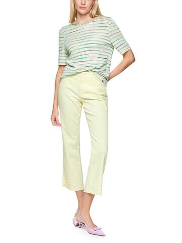 Marc Cain Джемпер летний из вискозы с хлопком и люрексом в разноцветные полоски