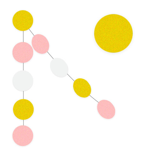 Гирлянда на нитях 