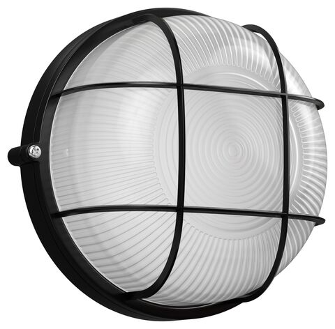 Светильник НПП1302 черный/круг с реш.60Вт IP54 IEK