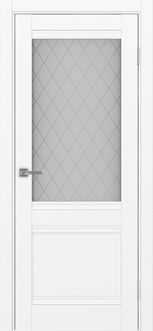 Турин_502U.21.30 ЭКО-шпон Белый снежный-Кристалл б.цв/Щит МДФ