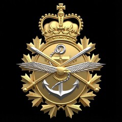 Силиконовый молд № 448 Герб Вооруженных сил