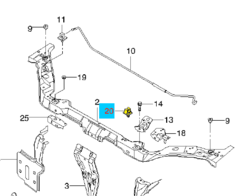 ЗАЩЁЛКА УПОРА КАПОТА LANOS, CHANCE, SENS GM