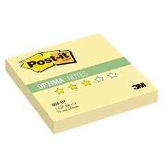 Стикеры Post-it Optima 654-OY, 76х76 желтый, 100 л.