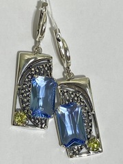 Алтея (серьги из серебра)