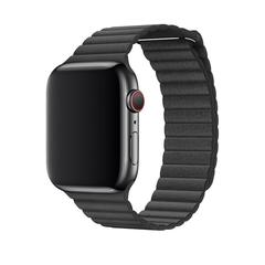 Ремешок Apple 44mm Black Leather Loop - Large (MY9N2)