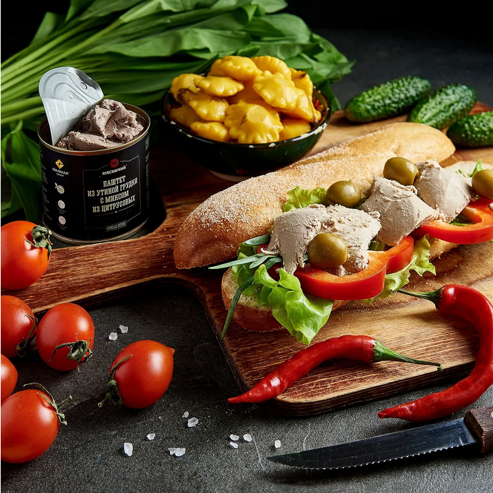 Мясничий Паштет Из оленины с брусникой 240 г ж/б