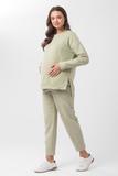 Спортивный костюм для беременных и кормящих 14826 шалфей
