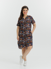 4630 Туника на пуговицах