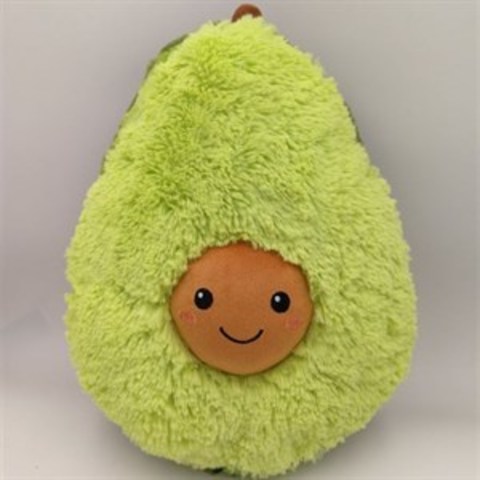 Мягкая игрушка авокадо плюшевая 30 см зелёная