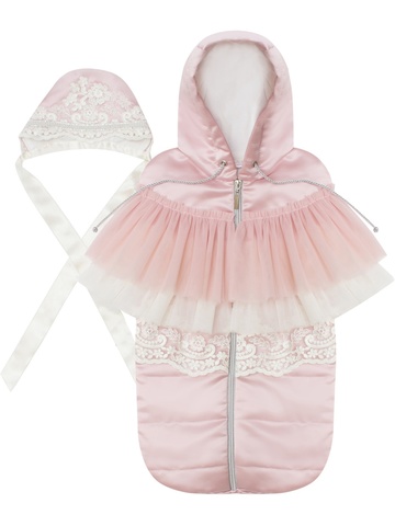 Демисезонный нарядный конверт-кокон "Виктория"