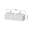 Duravit Happy D.2 Plus Раковина 600х460мм с переливом, 1 отв под смес, с креплением,  выпуск с керам. покрытием цвет белый 2360600000