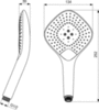 Душ ручной 13,4х13,4 см 3 режима Ideal Standard IdealRain EvoJET B1760AA