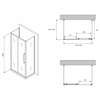 Abber Schwarzer Diamant AG30160BMH-S100BM-S100BM Душевой уголок, 160x100x195