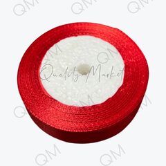 Лента атласная 2 см 25 ярдов (красная) №26