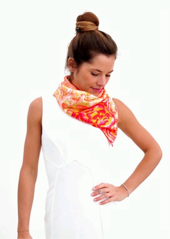 Платок 90х90 Petrusse Rosalia Rose розовый