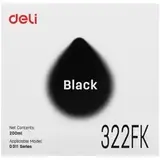 Чернила водорастворимые Deli 322FK черный 200 мл