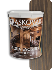 Лак-антисептик Kraskovar Aqua Lacquer для дерева и камня палисандр