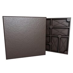 Плитка тротуарная полимеркомпозитная 330*330*30 Цвет: коричневый (9 шт/м2)