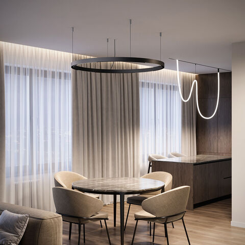 Трековый светильник Elektrostandard Slim Magnetic для радиусного шинопровода 12W 4200K Intenso Ø800мм 85184/01 черный