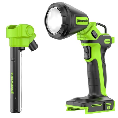Рабочий аккумуляторный LED-фонарь 2-в-1 Greenworks G24UL , Арт. 3503707, 24V, 650 Лм, сменные плафоны, без АКБ и ЗУ