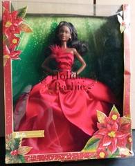 Барби Новогодняя Коллекция 2022 с Темными Волосами - ! КОРОБКА ПОВРЕЖДЕНА !