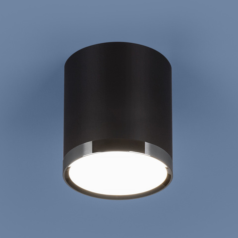 Накладной потолочный светодиодный светильник Elektrostandard DLR024 6W черный матовый