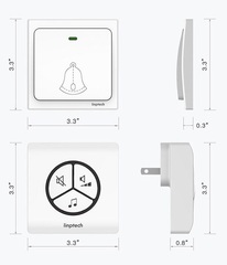 Умный дверной звонок Xiaomi Linptech Self Powered Wireless Doorbell G1