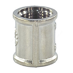 Муфта латунь никель Ду 40 (1 1/2") ВР VALFEX VF.170.N.112