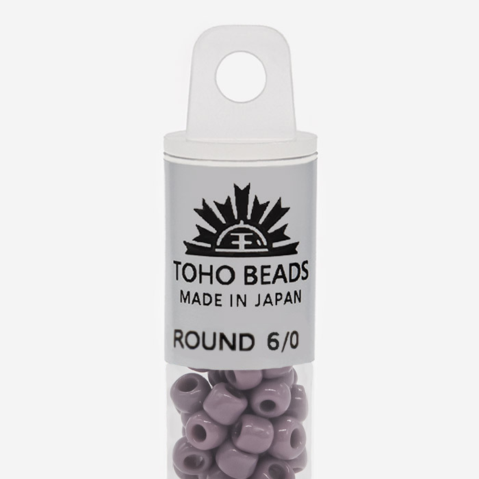 Японский бисер TOHO Round 6/0 (№52), непрозрачный глянцевый