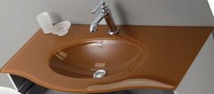 Cezares PETALO-ORO-800-VTR PETALO-ORO-800-VTR Стеклянная раковина-столешница Oro 780x490 фото