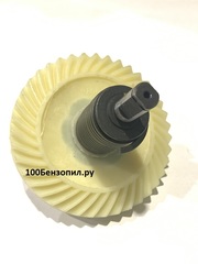 Шестерня с валом и пружиной тормоза ( верхний зацеп )