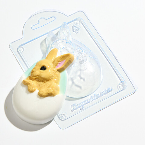 Кролик в скорлупе - форма для мыла пластиковая