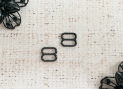 Регулятор для бюстгальтера, металл, 1 см, чёрный