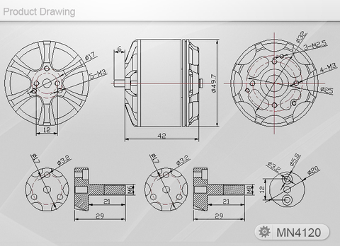 T-Motor MN4120 KV400