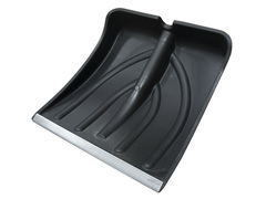 69-0-438 Лопата снегоуборочная пластиковая, с планкой, без черенка, 380х365мм (Россия)