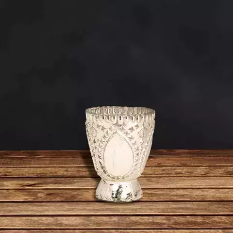 Подсвечник 9см Restoration Hardware белый