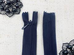 Молнии потайные, L 20 см, тёмно-синий