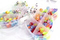 
          Набор для создания украшений-бусины Alingar, 140х110х20 мм, "Бабочка мини", 13 видов бусин, 1х2,1 м леска, пластик.пенал