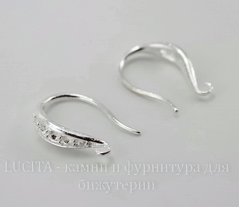 Швензы - крючки гладкие, 18 мм (цвет - серебро), пара