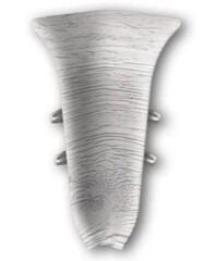 Угол внутренний для плинтуса 55мм "Идеал Классик", 432 Дуб платиновый