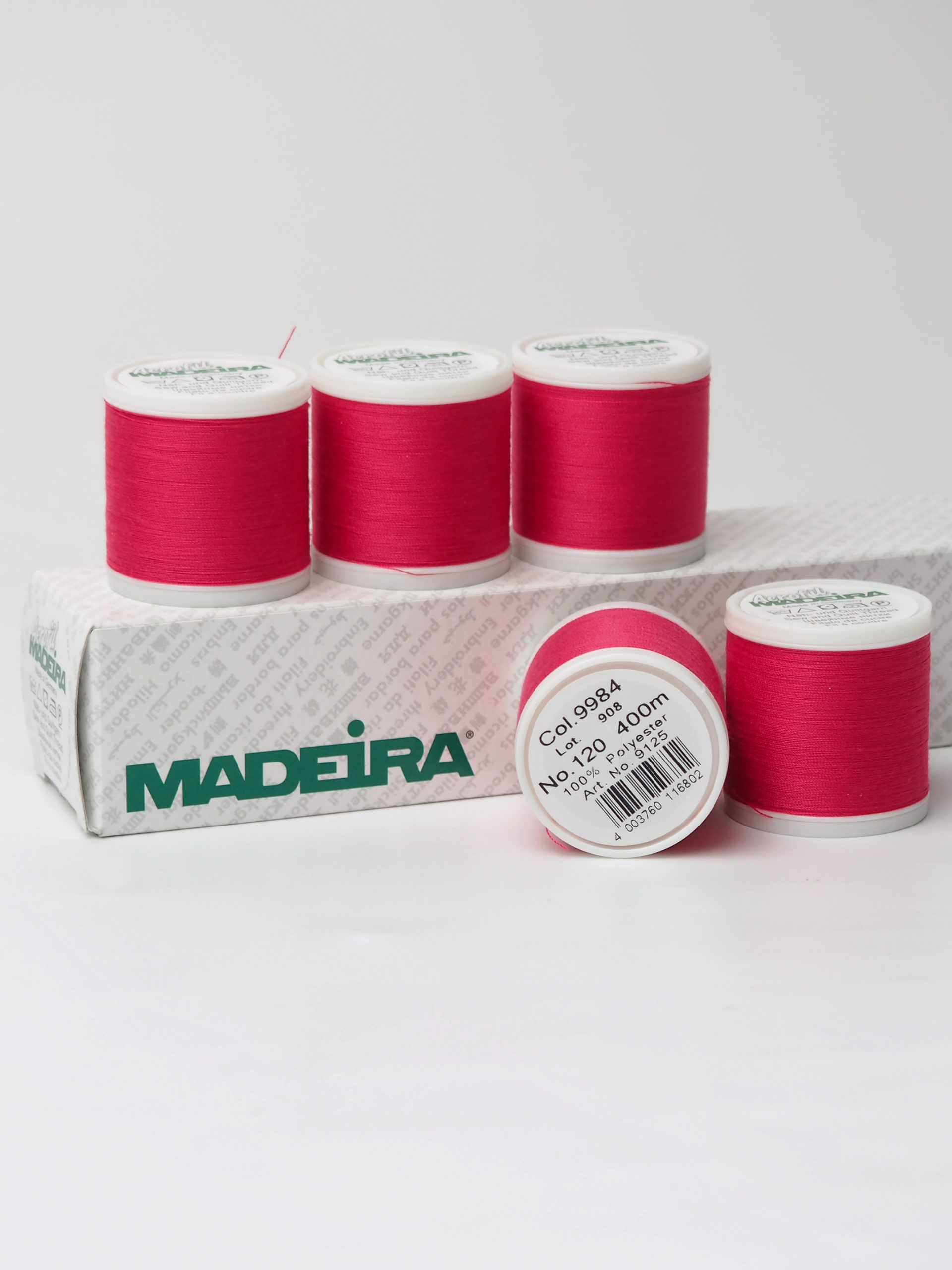 Нитки швейные Madeira aerofil № 120 Col. 9984 ярко-розовый